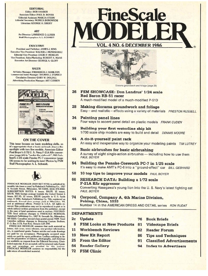 FineScale Modeler 1986-12 (Vol04-06)